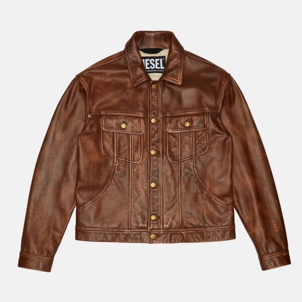 Men's Diesel Biker Leather Jacket